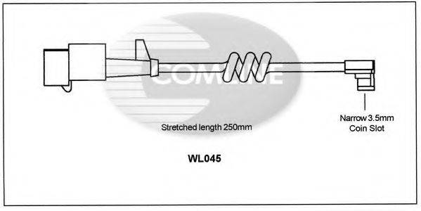 COMLINE WL045 Сигналізатор, знос гальмівних колодок