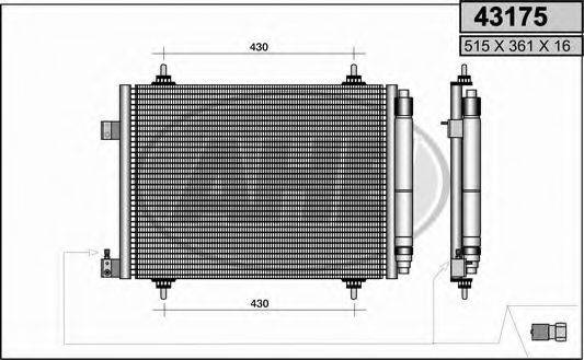 AHE 43175 Конденсатор, кондиціонер