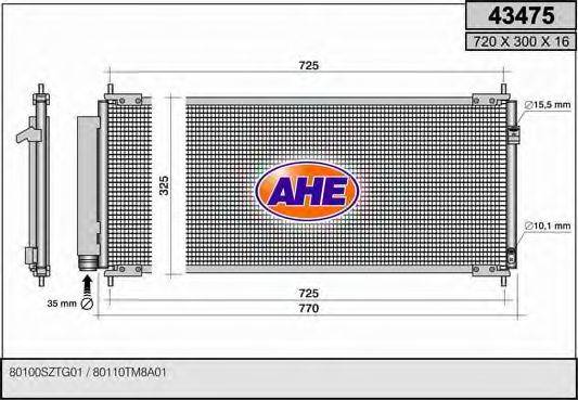 AHE 43475 Конденсатор, кондиціонер