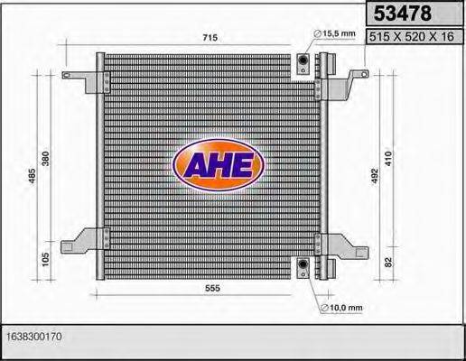 AHE 53478 Конденсатор, кондиціонер