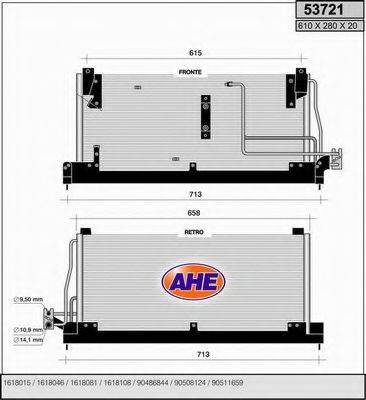 AHE 53721 Конденсатор, кондиціонер