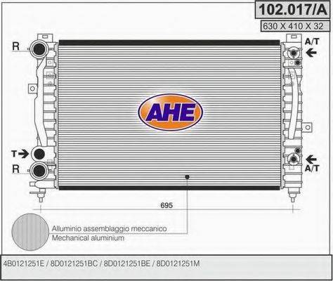 AHE 102017A Радіатор, охолодження двигуна