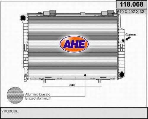 AHE 118068 Радіатор, охолодження двигуна