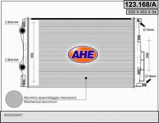 AHE 123168A Радіатор, охолодження двигуна