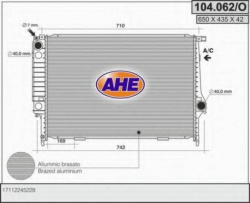 AHE 104062O Радіатор, охолодження двигуна