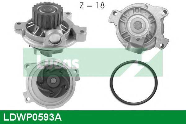 LUCAS ENGINE DRIVE LDWP0593A Водяний насос