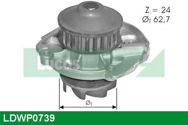 LUCAS ENGINE DRIVE LDWP0739 Водяний насос