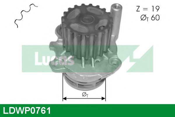 LUCAS ENGINE DRIVE LDWP0761 Водяний насос