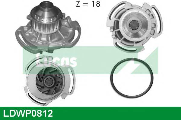 LUCAS ENGINE DRIVE LDWP0812 Водяний насос