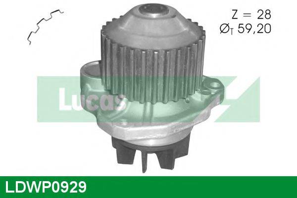 LUCAS ENGINE DRIVE LDWP0929 Водяний насос