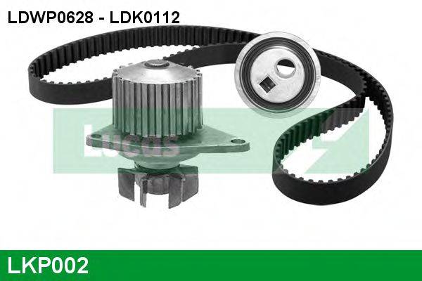 LUCAS ENGINE DRIVE LKP002 Водяний насос + комплект зубчастого ременя