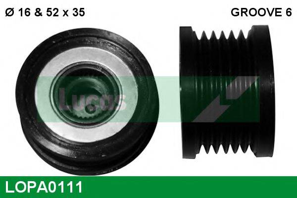 LUCAS ENGINE DRIVE LOPA0111 Механізм вільного ходу генератора