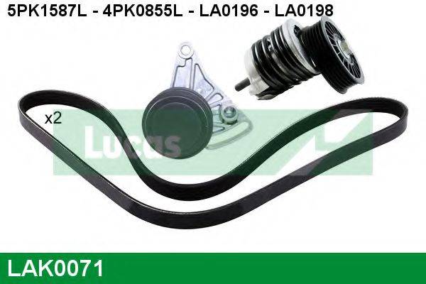 LUCAS ENGINE DRIVE LAK0071 Полікліновий ремінний комплект