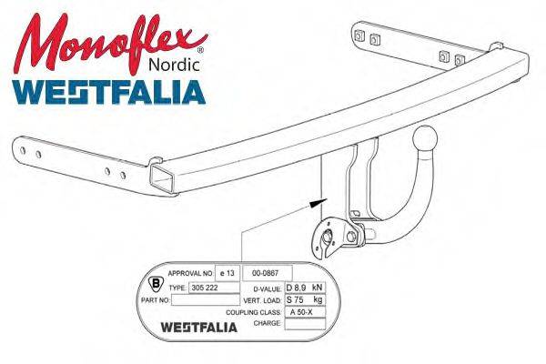 MONOFLEX 305222 Причіпне обладнання