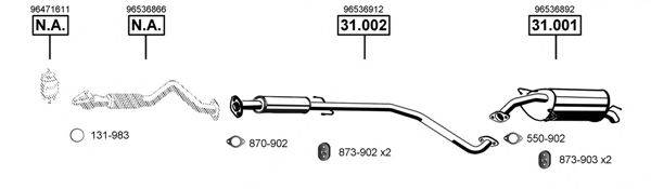 ASMET CV310050 Система випуску ОГ