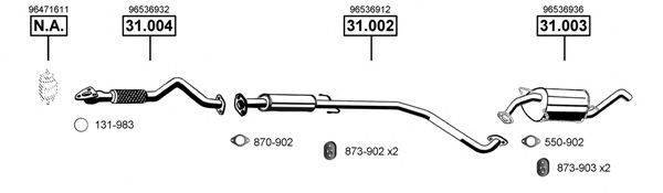 ASMET CV310090 Система випуску ОГ