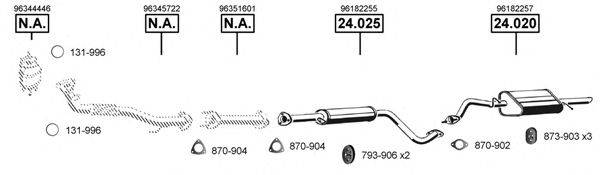 ASMET DE240460 Система випуску ОГ