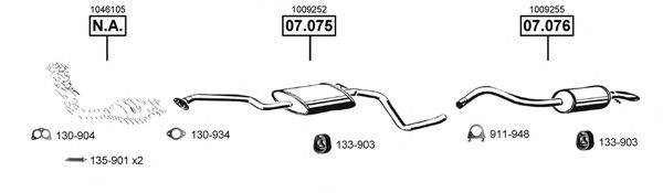 ASMET FO070750 Система випуску ОГ