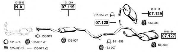 ASMET FO073871 Система випуску ОГ