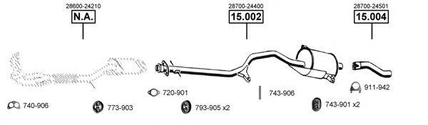 ASMET HY151240 Система випуску ОГ