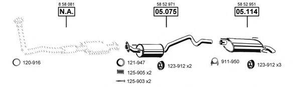 ASMET OP050680 Система випуску ОГ