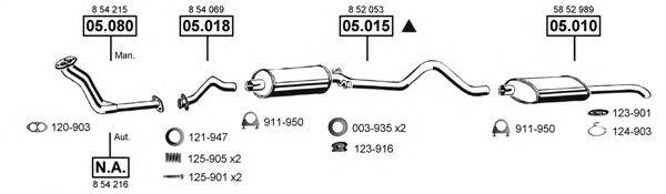 ASMET OP053520 Система випуску ОГ