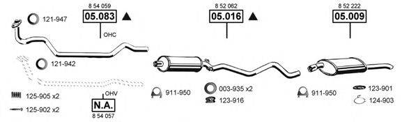 ASMET OP053600 Система випуску ОГ