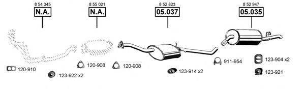 ASMET OP054220 Система випуску ОГ