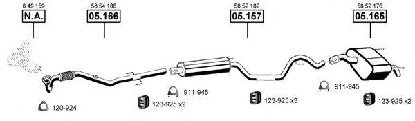 ASMET OP055350 Система випуску ОГ