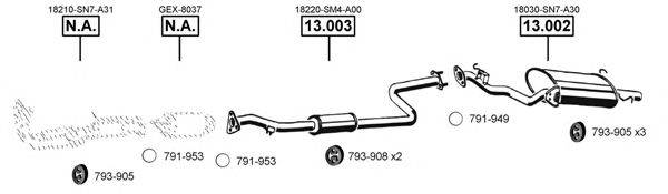 ASMET RO302220 Система випуску ОГ