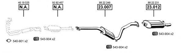 ASMET SA231295 Система випуску ОГ