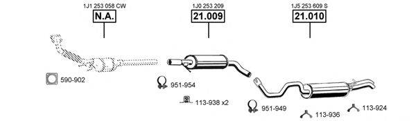 ASMET SK211100 Система випуску ОГ