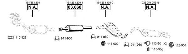 ASMET VA031585 Система випуску ОГ