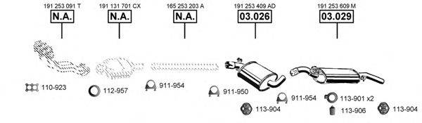 ASMET VA031600 Система випуску ОГ