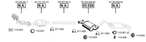 ASMET VA031605 Система випуску ОГ