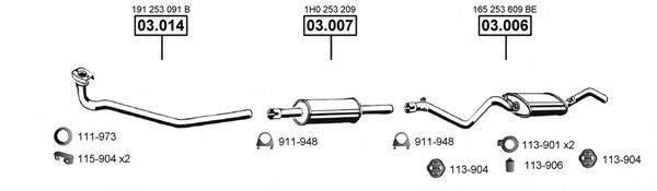 ASMET VA033245 Система випуску ОГ