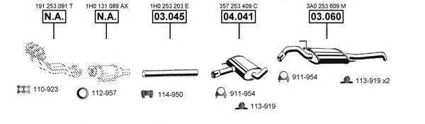 ASMET VA033885 Система випуску ОГ