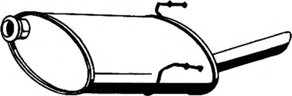 ASMET 08045 Глушник вихлопних газів кінцевий