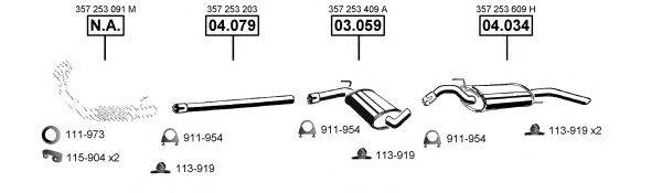 ASMET VA034165 Система випуску ОГ