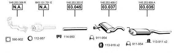 ASMET VA036705 Система випуску ОГ