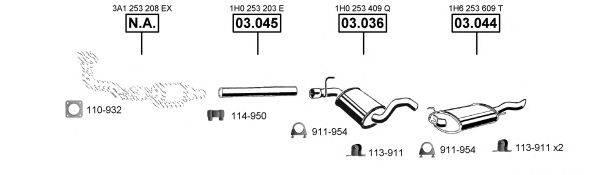 ASMET VA032050 Система випуску ОГ