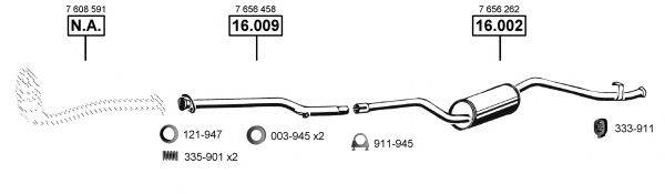 ASMET FI163630 Система випуску ОГ