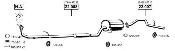 ASMET DH220505 Система випуску ОГ