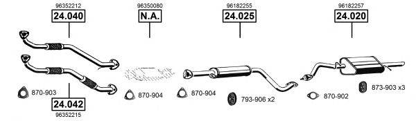 ASMET DE240450 Система випуску ОГ