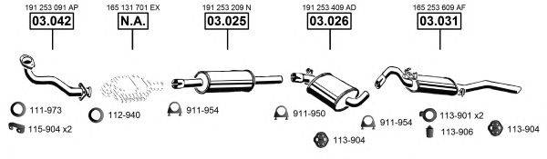 ASMET VA033150 Система випуску ОГ