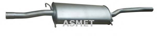 ASMET 01078 Середній глушник вихлопних газів