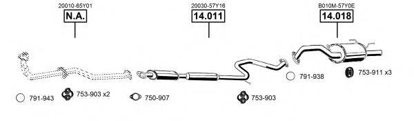 ASMET NI142220 Система випуску ОГ