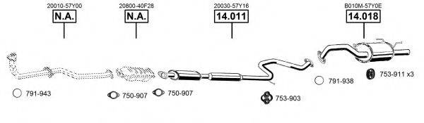 ASMET NI142225 Система випуску ОГ