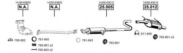 ASMET SU251580 Система випуску ОГ