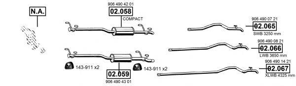 ASMET ME012465 Система випуску ОГ